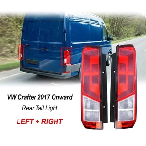 VW Crafter 2017 Onward Rear Back Tail Light Lamp Lens Right O/S & Left N/S - Picture 1 of 7