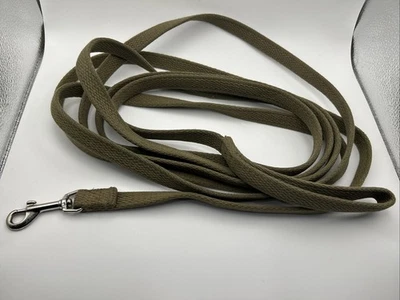 Correa de perro verde militar de 14’ 10” de largo para perro grande, uso ligero, 3/4” de ancho Foto 1 de 3