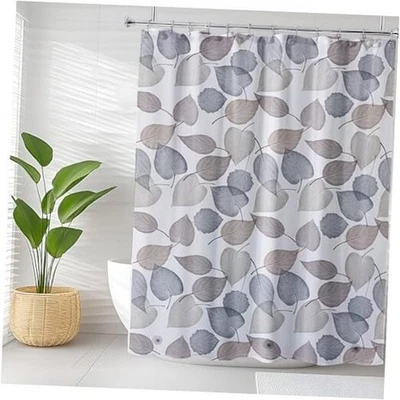 Revestimiento para Cortina de Ducha, Revestimiento de Ducha 4G PEVA, Plástico Impermeable Hojas Coloridas Foto 1 de 4