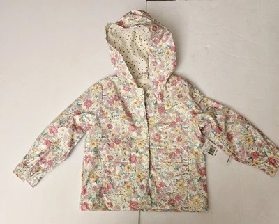Jessica Simpson Gir's Size 3T Summer Fall Spring Rain Coat Jacket Floral Parka - Image 1 of 4