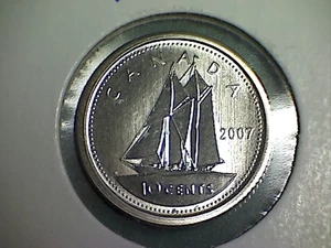 2007 Canada 10 cent dime coin Specimen finish from set - COIN ONLY in stock - Picture 1 of 2