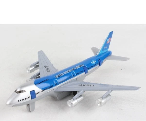 Daron Jumbo Jet Pullback - цвет синий серебристый - Изображение 1 из 1