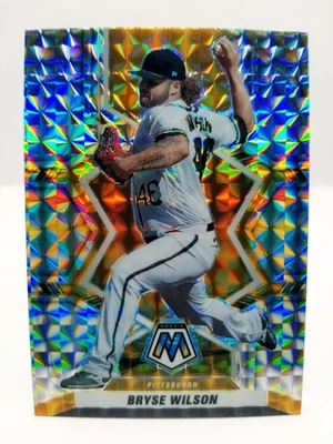 2022 Panini Mosaic Bryse Wilson #95 Mosaic Prizm Pittsburgh Pirates  - Image 1 of 4