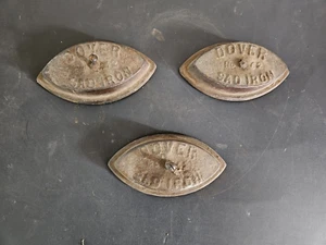 Vintage Asbestos Dover Sad Irons Lot of 3 - Picture 1 of 6