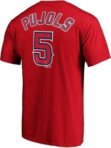 Albert Pujols #5 Los Angeles Angels MLB Majestic Red Jersey T-Shirt Men's XL NWT - Picture 1 of 16