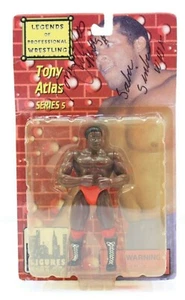 Legends Of Professional Wrestling Action Figure Firmato Auto Tony Atlas Vintage 2000 - Foto 1 di 12