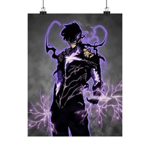 Solo Leveling Sung Jin Woo Anime Manga MuseumGrade Wall Art Print Poster - Picture 1 of 6
