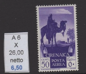 Cirenaica African Subjects Aerial Post C 50 Nr 6 New Linguellati - Picture 1 of 1