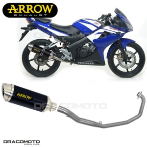 Full exhaust HONDA CBR 125 R 2008 2009 ARROW ALU Black THUNDER - Picture 1 of 5