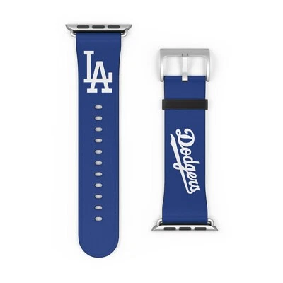 LA Dodgers Apple Watch Band Baseball Los Angeles Blue Sports Team Gear Fan - Image 1 of 4