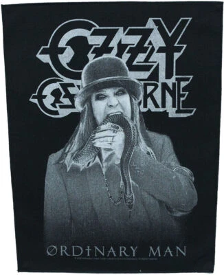 RAZAMATAZ Ozzy Osbourne - Ordinary Man - 14" x 11" Printed Back Patch