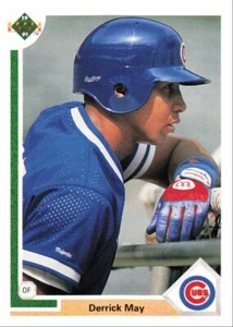 1991 Upper Deck Baseball Derrick May Chicago Cubs #334 - Picture 1 of 2