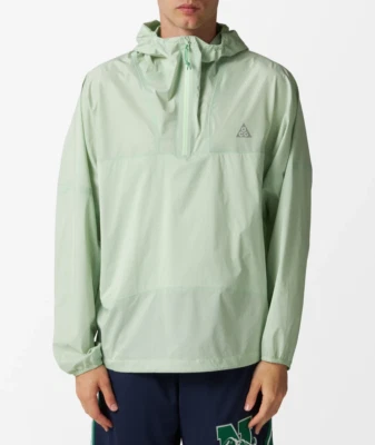 Nike ADV Mens Jacket L Green ACG 1/2 Zip Storm Fit Hooded Packable FQ3062-376 - Image 1 of 4