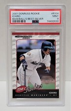 2001 Donruss Rookies Baseball's Best SILVER Ichiro Suzuki RC #R104 - PSA 9 MINT