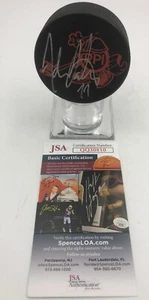 Adam Oats Autograph Signature JSA Authentic Hockey Puck with COA - Picture 1 of 3