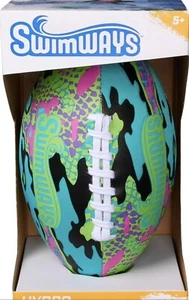 SWIMWAYS HYDRO WATERPROOF 9.25” BLUE FOOTBALL-BEACH & POOL PLAY-AGES 5+ (NEW) - Picture 1 of 9
