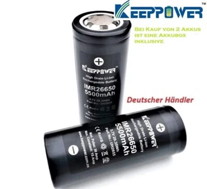 Keeppower IMR26650 - 26650 - 5500mAh, 3,6V - 3,7V 15A batería de iones de litio desprotegida - Imagen 1 de 2