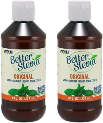 NOW FOODS Better Stevia 2 pack Original Liquid Zero-Calorie Sweetener - 8 oz ea. - Image 1 of 2