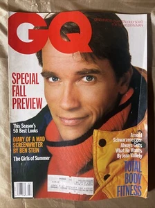 GQ MAGAZIN JULI 1986 ARNOLD SCHWARZENEGGER BEN STEIN FALL VORSCHAU VINTAGE HERREN - Bild 1 von 2