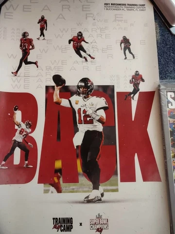 Tom Brady Buccaneers Poster. Brand New. 12x18 is size Cover