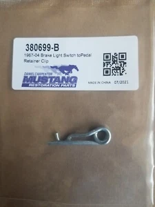 1979 - 2004 Ford Mustang Brake Light Switch to Pedal Retainer Clip Hardware New - Picture 1 of 1