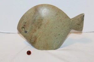 Maitland Smith Stone Fish Figurine Handmade Statue MidCentury Vintage Sculpture - Picture 1 of 14