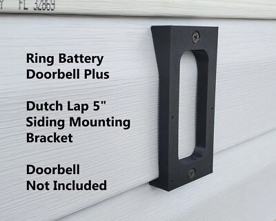 Ring Battery Doorbell Plus Dutch Lap 5" Siding Mounting Bracket Wedge