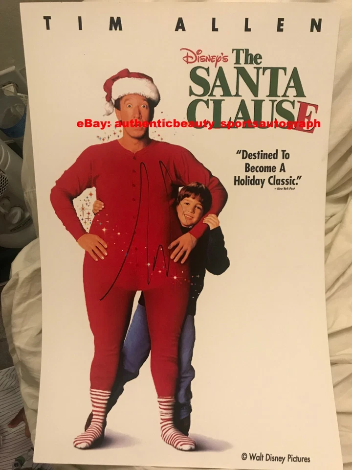 TIM ALLEN DISNEY THE SANTA CLAUSE CHRISTMAS MOVIE SIGNED POSTER 12x18 REPRINT RP - Image 1 of 1