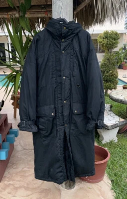 Chaqueta Parka DE COLECCIÓN Triple Fat Goose Negra Cremallera Frontal Con Capucha Talla L Foto 1 de 4