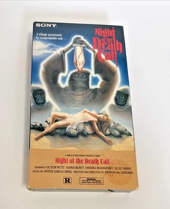 Night Of The Death Cult VHS RARE Horror Tested Cosmetic Damage - Imagen 1 de 8