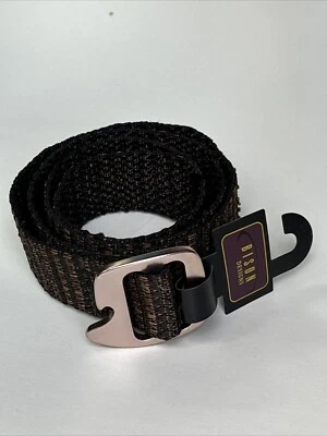 "Cinturón bisonte plumón gris negro con hebilla abrebotellas 1 1/2"" mediano" Foto 1 de 4