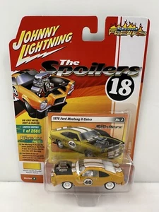 Johnny Lightning The Spoilers 1976 Ford Mustang II Yellow - Picture 1 of 3