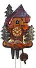 Cuckoo Clock Black Forest House, Deer, Bench 1.4520.03.C NEW