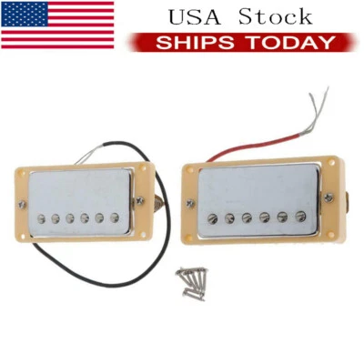 Electric Guitar Humbucker Pickup Bridge Neck Pickups Double Coil for LP SG Style - Image 1 of 4