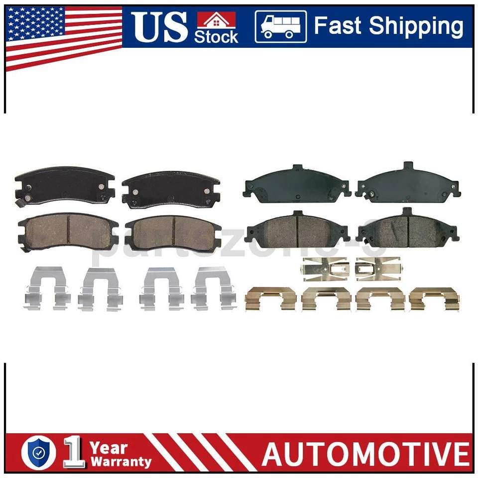 Pastillas de freno delanteras traseras para Oldsmobile Alero 2004 2003 2002 2001 2000 1999 Foto 1 de 4