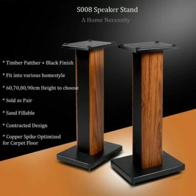 2 pezzi Supporti Altoparlanti Diffusori Audio in legno 60/90 cm - Bild 1 von 4