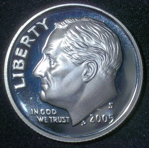 2005 S Roosevelt Dime Uncirculated Proof US Silver Coin 10c FREE SHIPPING! Cover