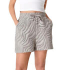 Sweaty Betty Essentials Gray Zebra Print Shorts Xxs