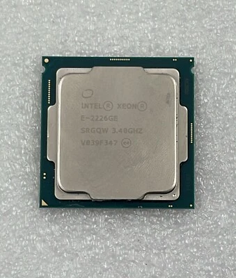 Procesador CPU Intel Xeon E-2226GE SRGQW 3,4 GHz LGA 1151 DDR4 6 núcleos Foto 1 de 2