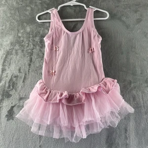 Popatu Tutu Dress Girls M Pink Sleeveless - Picture 1 of 6