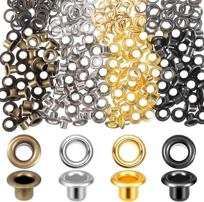 Ojales y ojales de metal para manualidades de papel 120 juegos 4 colores ojales ojales K Foto 1 de 4