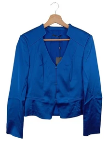 HUGO BOSS Blazer corto Donna Blazer Taglia IT 40 blu stile professionale - Foto 1 di 6