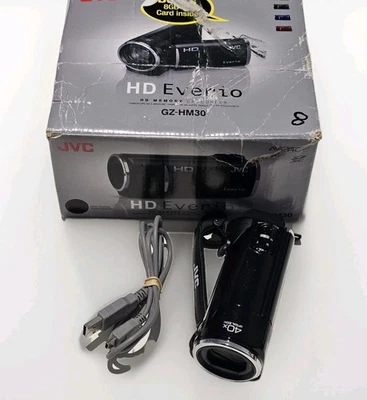 JVC HD Everio Memory Camcorder GZ-HM445 1080p AVCHD Works - Needs New Battery - Image 1 of 4