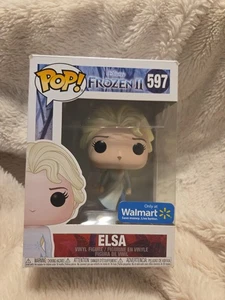 Funko Pop! Vinyl: Disney - Elsa - Walmart (Exclusive) #597 box opened toy gift - Picture 1 of 7