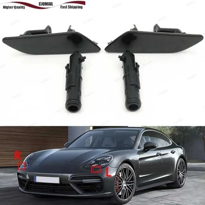 For Porsche Panamera 970 2014-2016 Front Bumper Headlight Washer Hook Nozzle Cap Foto 1 de 4