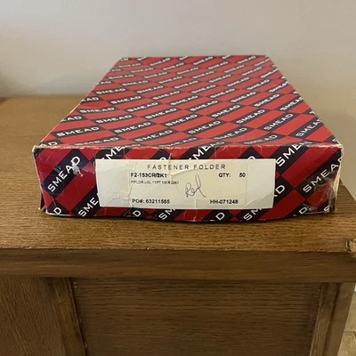 Carpetas de sujeción Smead rojas legales tamaño 11Pt 1/3 pestañas de corte cantidad 50 F2-153CR/2K1 Foto 1 de 4