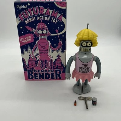 Futurama Gender Bender Tin Wind-Up Figure - Image 1 of 4
