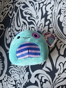 Squishmallow Kellytoy 5 Zoll Rorty Monster weich türkis Plüsch Original türkis Neu mit Etikett - Bild 1 von 5