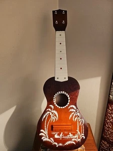 Vintage Harmony Silvertone Soprano Ukulele Palm Tree Stencil - Picture 1 of 9