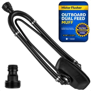 Universal Outboard Motor Flusher Marine Grade Rubber Muffs PVC Coated High Tensi - Picture 1 of 8
